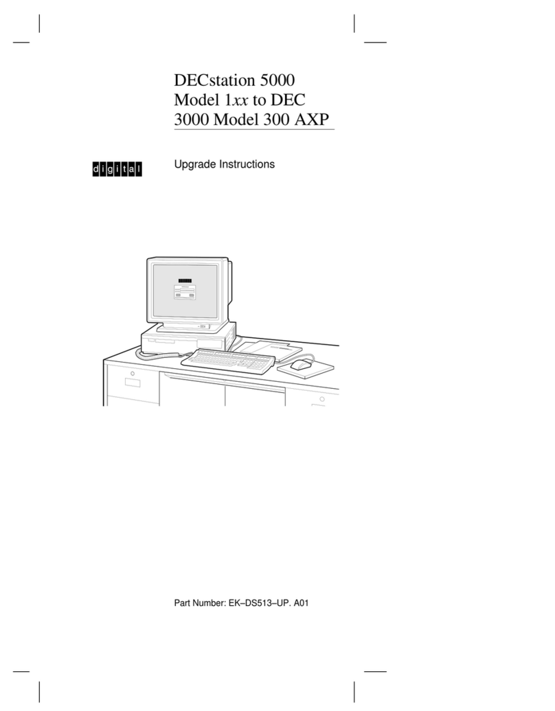 Digital Equipment DECstation 5000 Quick start guide