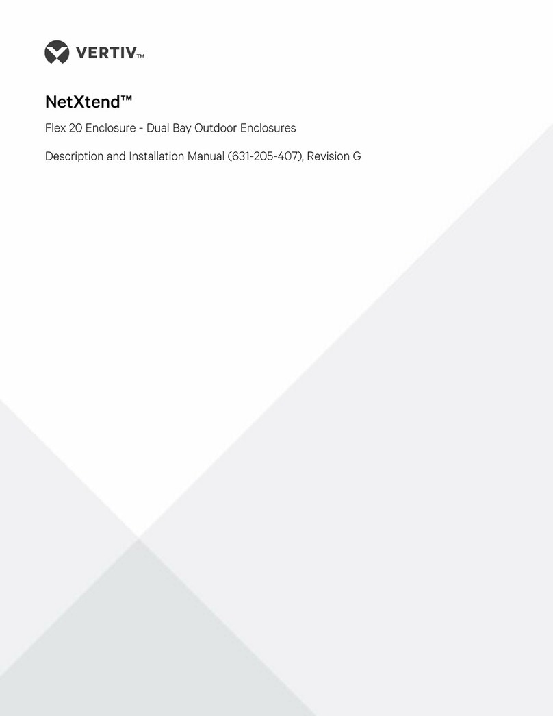 Vertiv NetXtend Flex 20 Operating and installation instructions