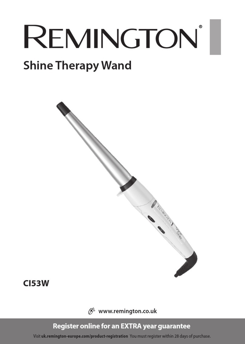 Remington Shine Wand CI53W quick start guide