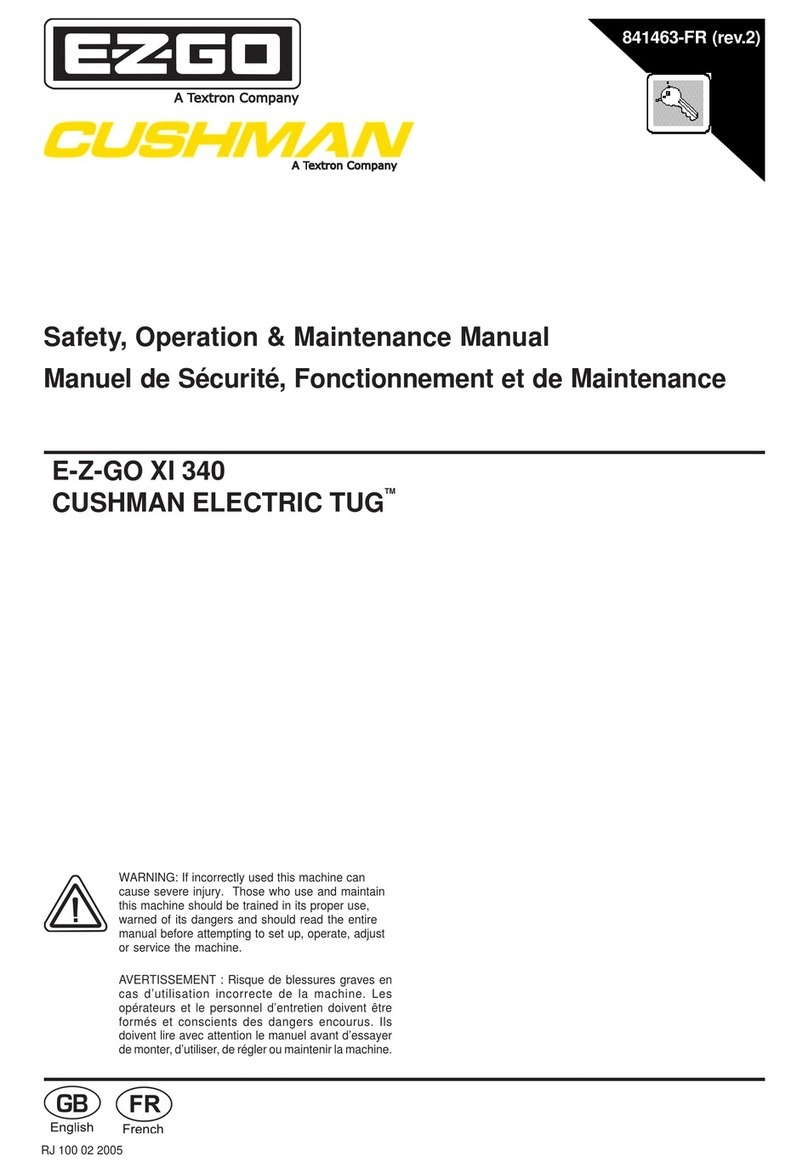 Textron CUSHMAN ELECTRIC TUG E-Z-GO XI 340 Guide Textron CUSHMAN ELECTRIC TUG E-Z-GO XI 340 Guide