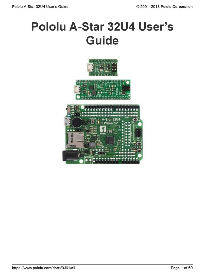 Pololu A-Star 32U4 Series User manual