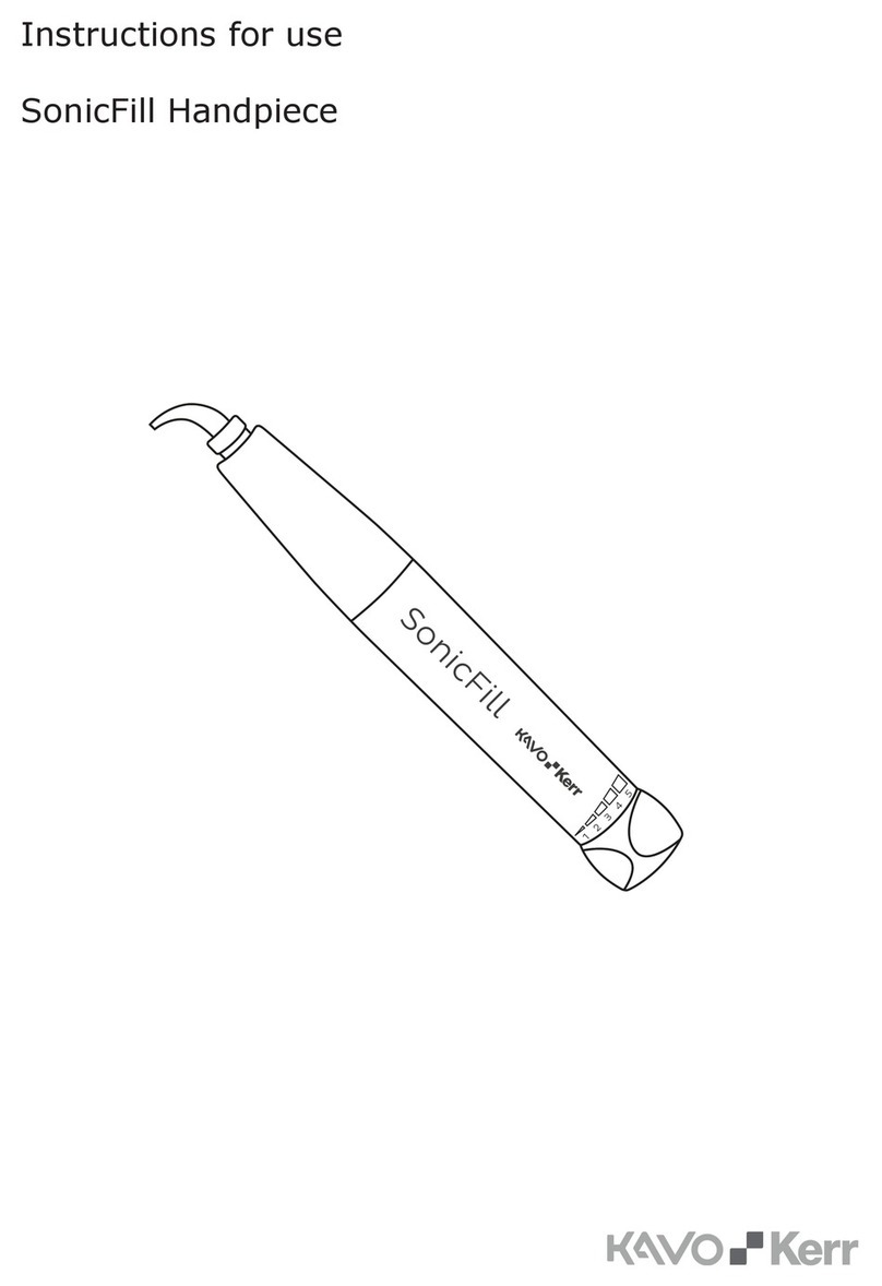 KaVo Kerr SonicFill Handpiece Instructions for use KaVo Kerr SonicFill Handpiece Instructions for use