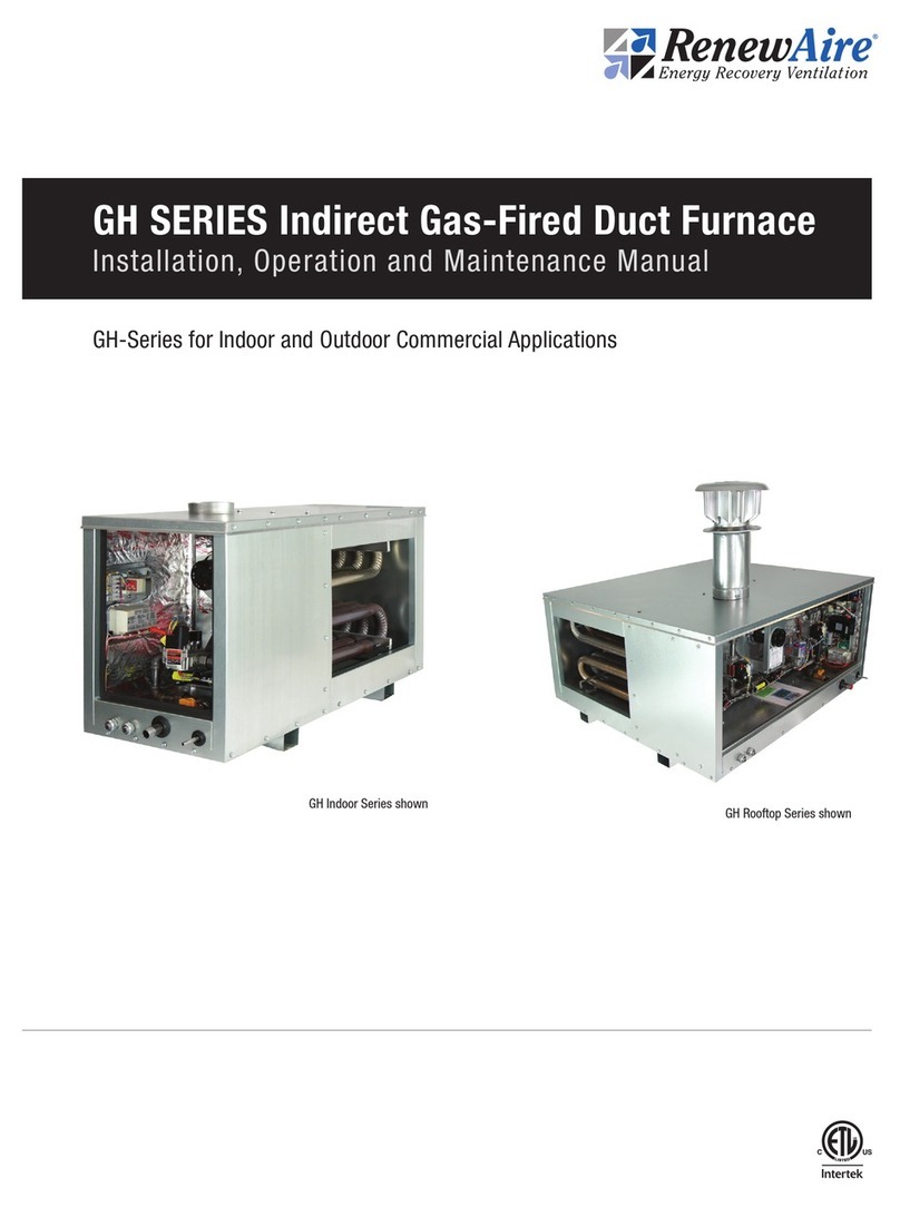 RenewAire GH Series User manual