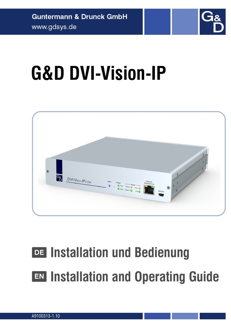 Guntermann & Drunck DVI-Vision-IP Installation guide