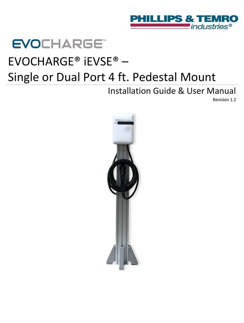 Phillips & Temro industries EVOCHARGE iEVSE Installation guide & user manual
