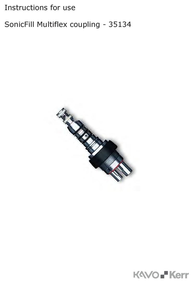 KaVo Kerr SonicFill Multiflex coupling Instructions for use KaVo Kerr SonicFill Multiflex coupling Instructions for use