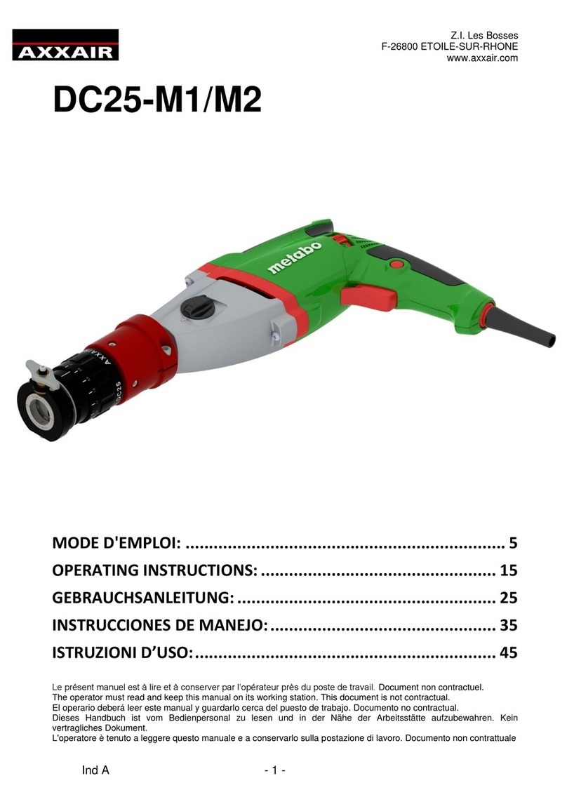 Metabo AXXAIR DC25-M1 User manual