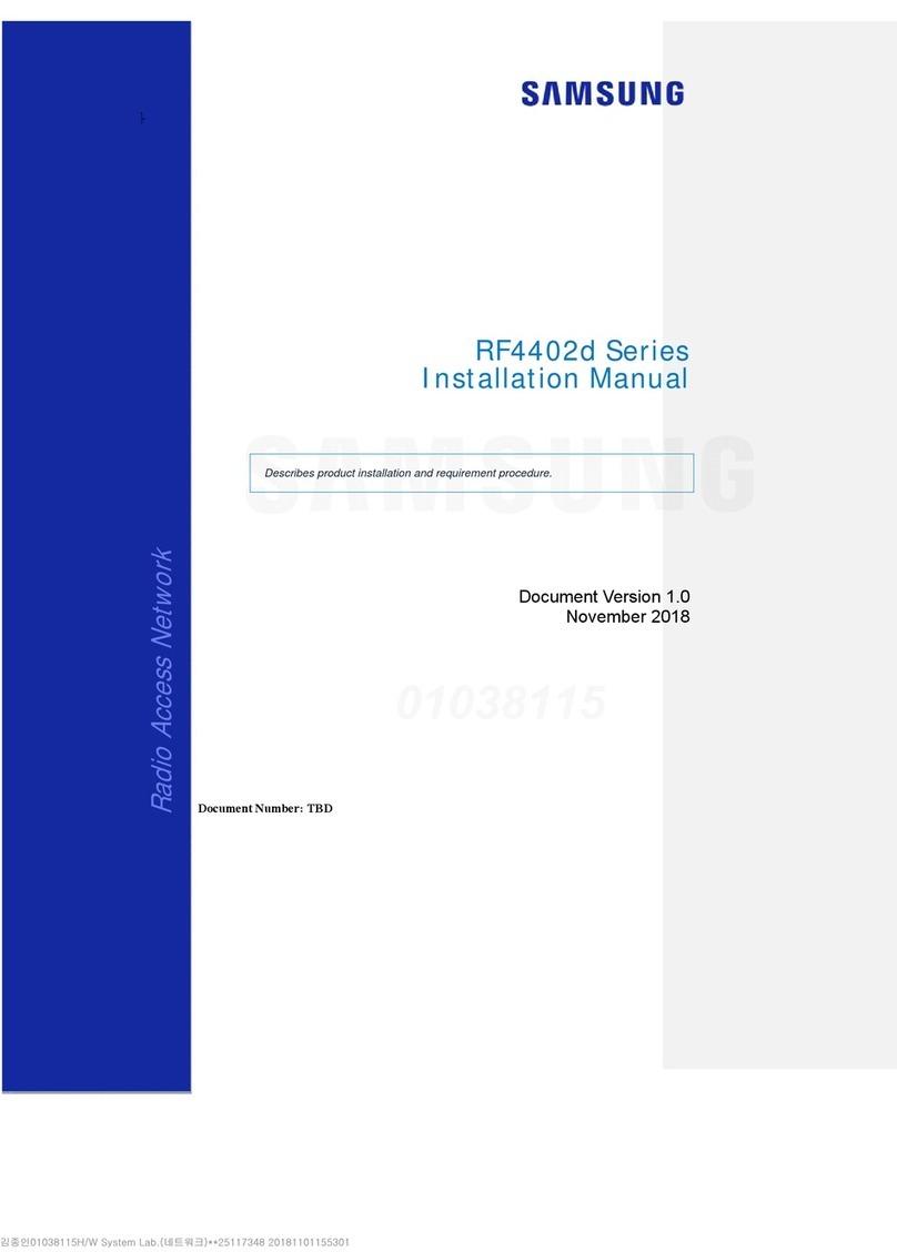 Samsung RF4402d-D1A installation manual