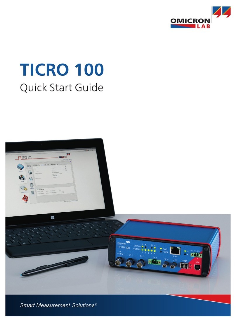 Omicron Lab TICRO 100 quick start guide Omicron Lab TICRO 100 quick start guide