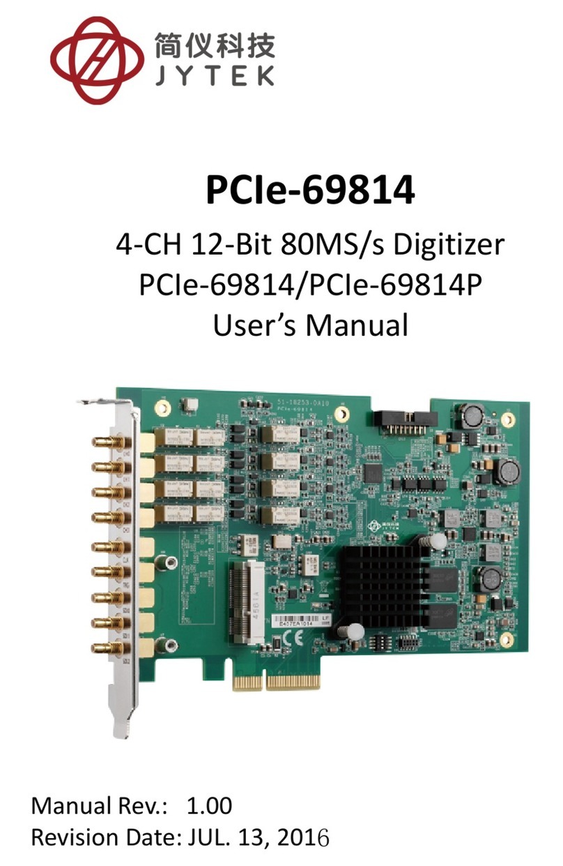 JYTEK PCIe-69814 Series User manual