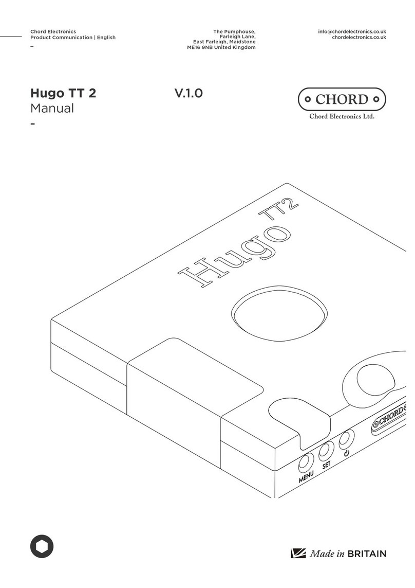 Chord Hugo TT 2 User manual