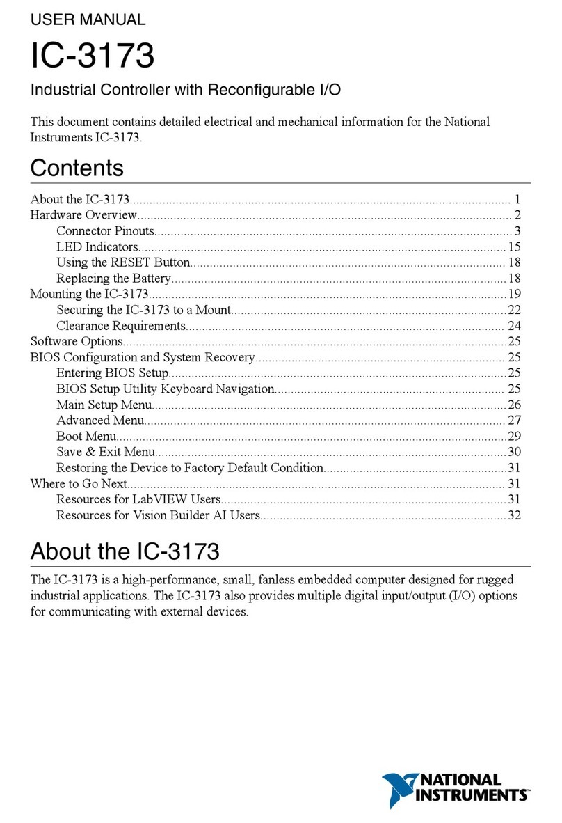 National Instruments IC-3173 User manual