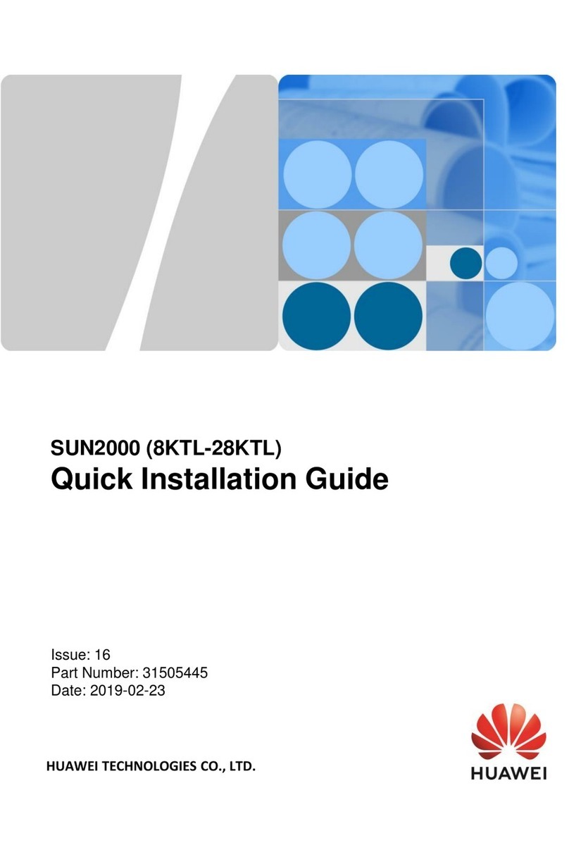 Huawei SUN2000 Series Quick installation guide