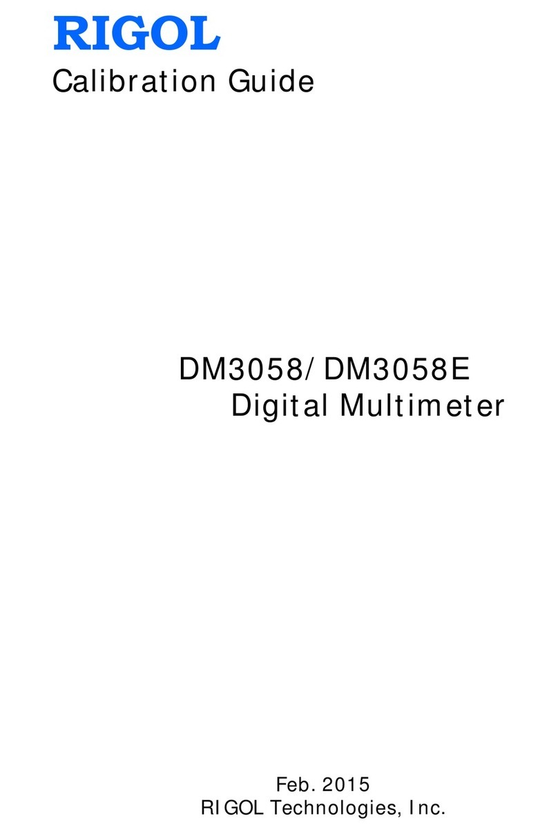 Rigol DM3058 Use and care manual