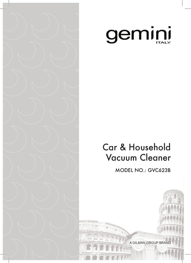 Gemini GVC623B User manual