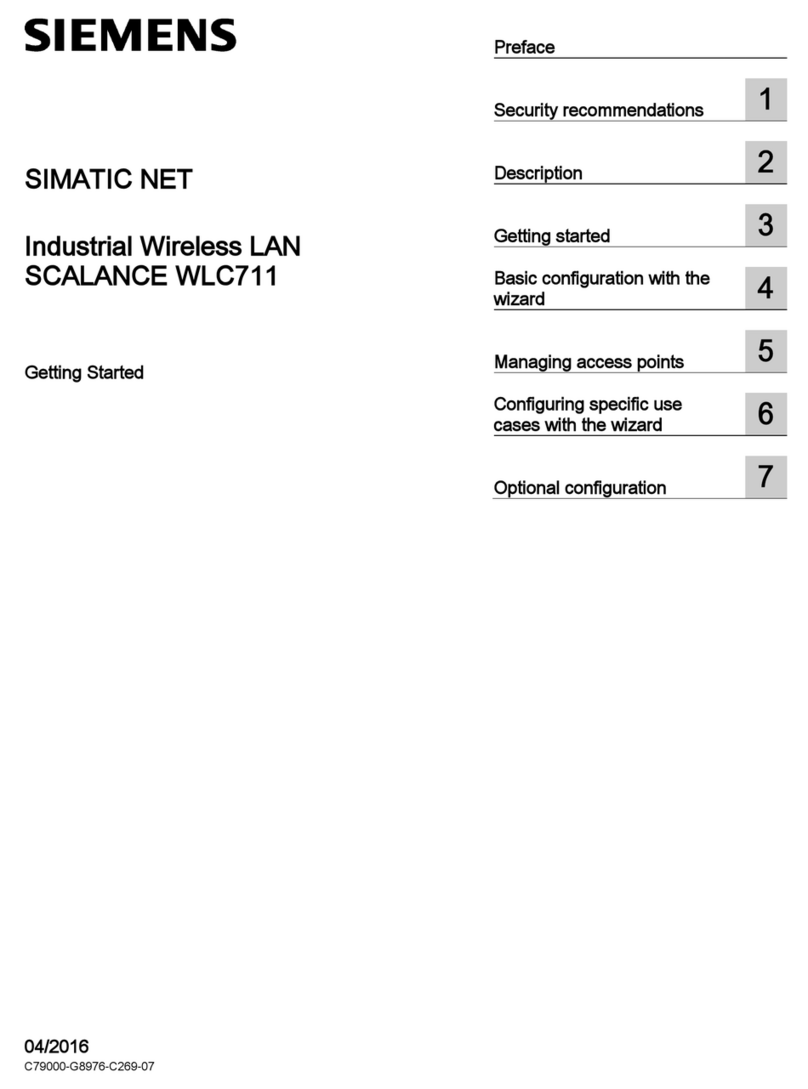 Siemens SIMATIC NET SCALANCE WLC711 User manual