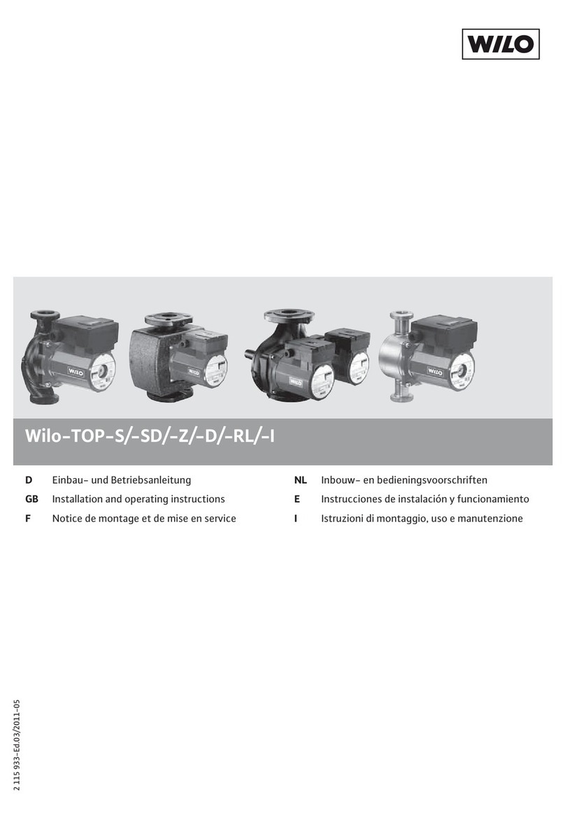 Wilo TOP-S Series Installation and operating instructions