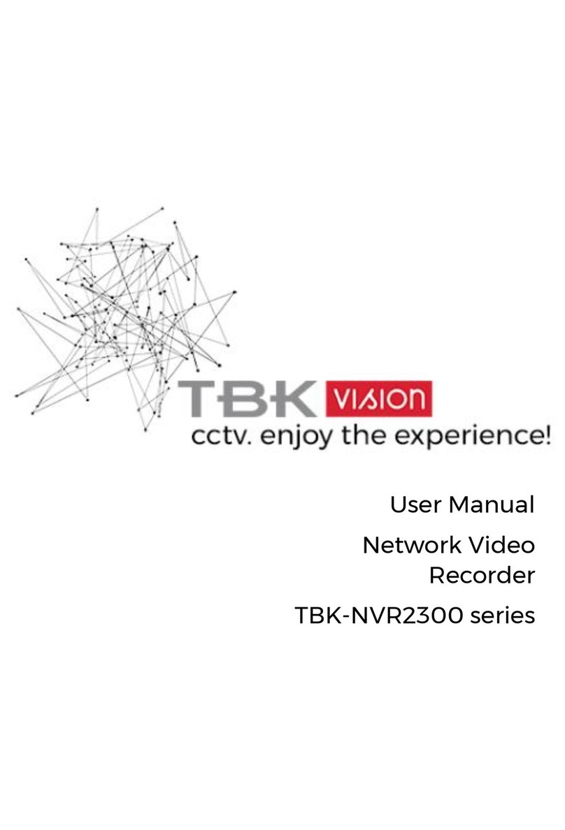 TBK vision TBK-NVR2300 Series User manual