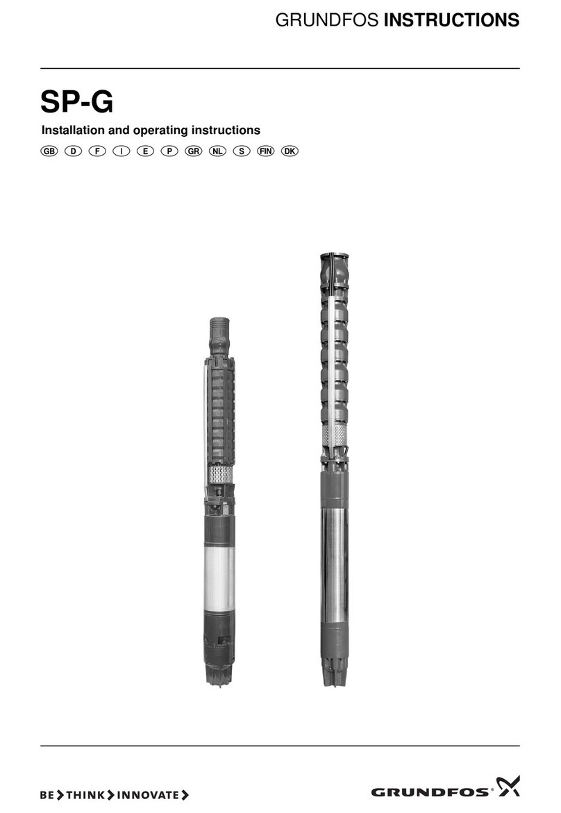 Grundfos SP-G User manual Grundfos SP-G User manual
