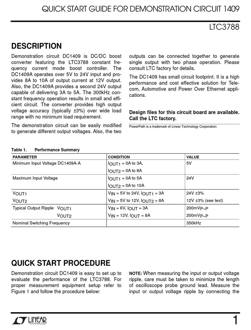Linear Technology DC1409 quick start guide