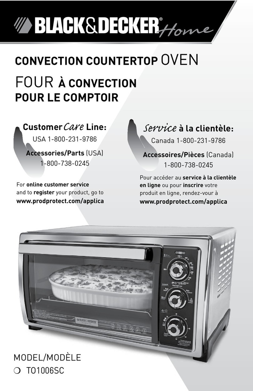 BLACK DECKER TO1006SC Quick start manual