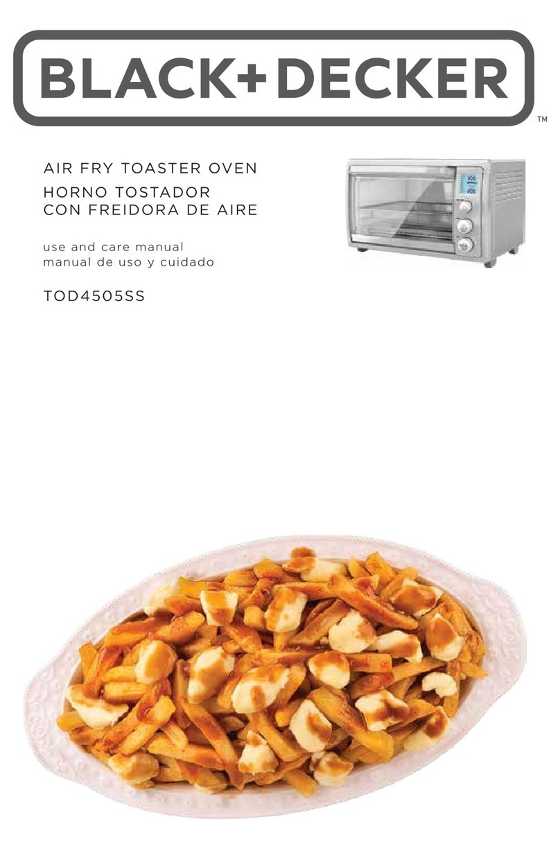 BLACK DECKER TOD4505SS use and care manual