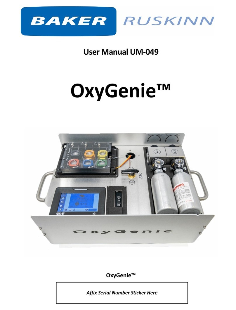 Baker Ruskinn OxyGenie user manual