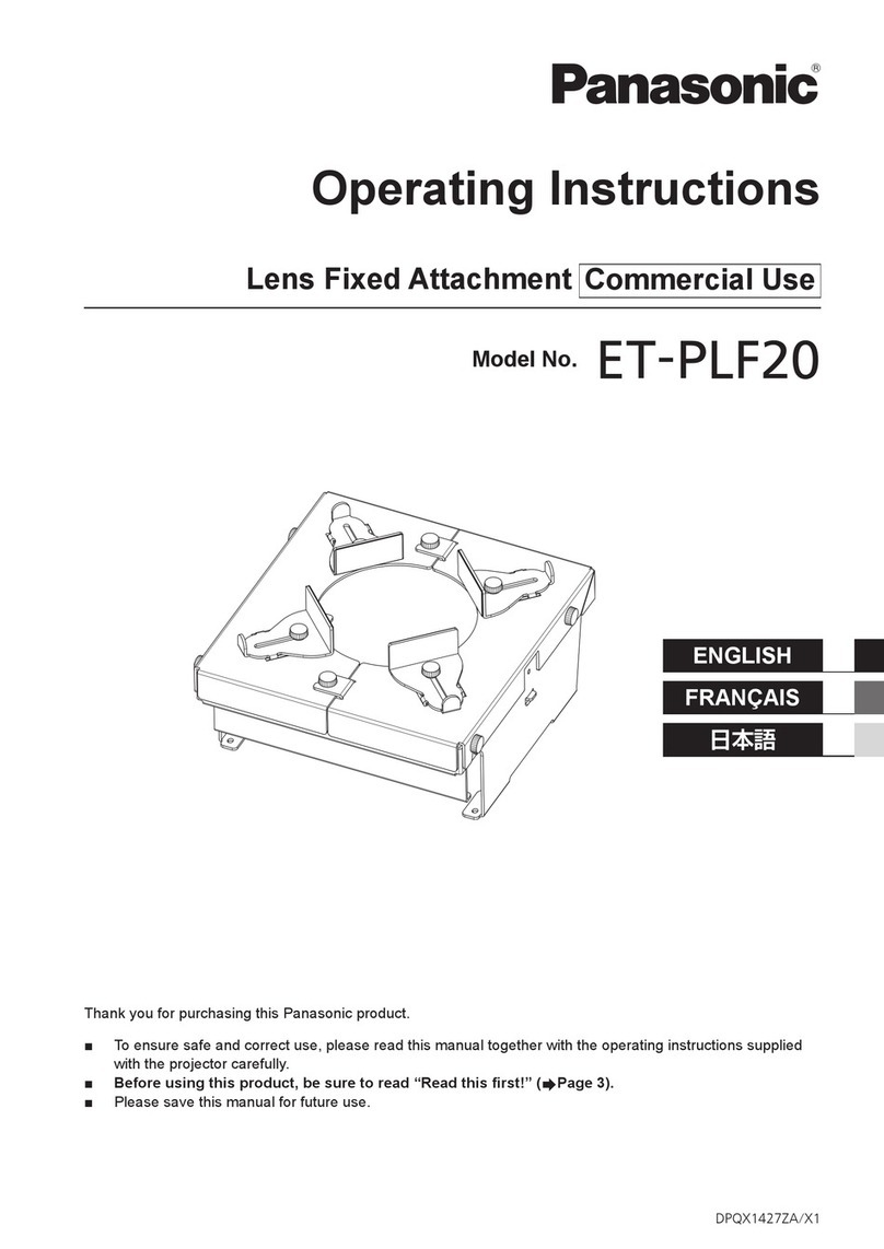 Panasonic ET-PLF20 User manual