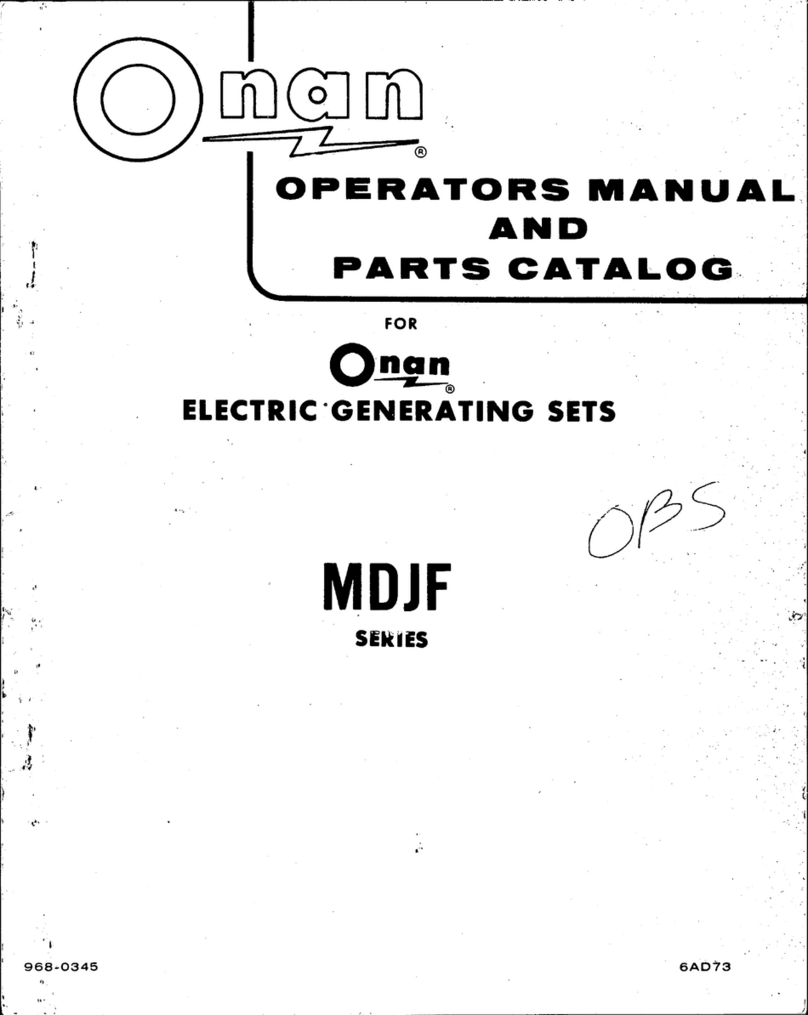 Onan MDJF Series Instruction Manual