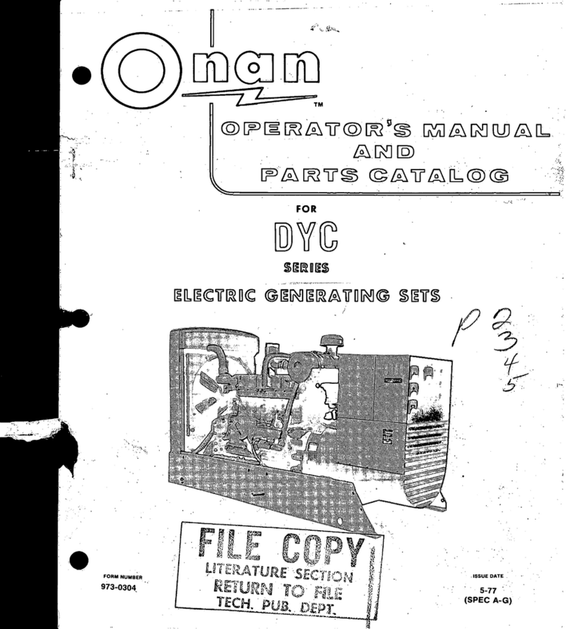Onan DYC Series Instruction Manual
