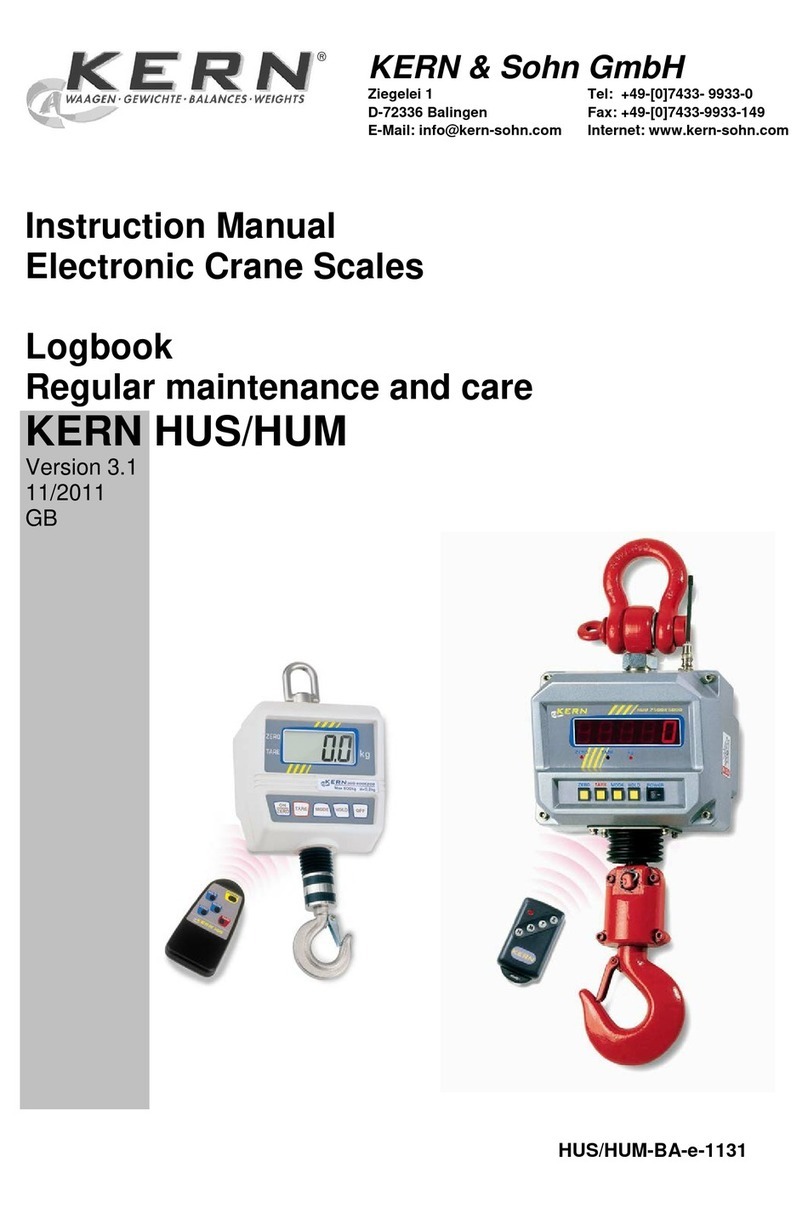KERN HUS Series User manual