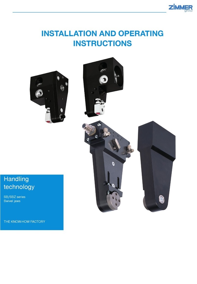 Zimmer SBZ series Installation and operating instructions