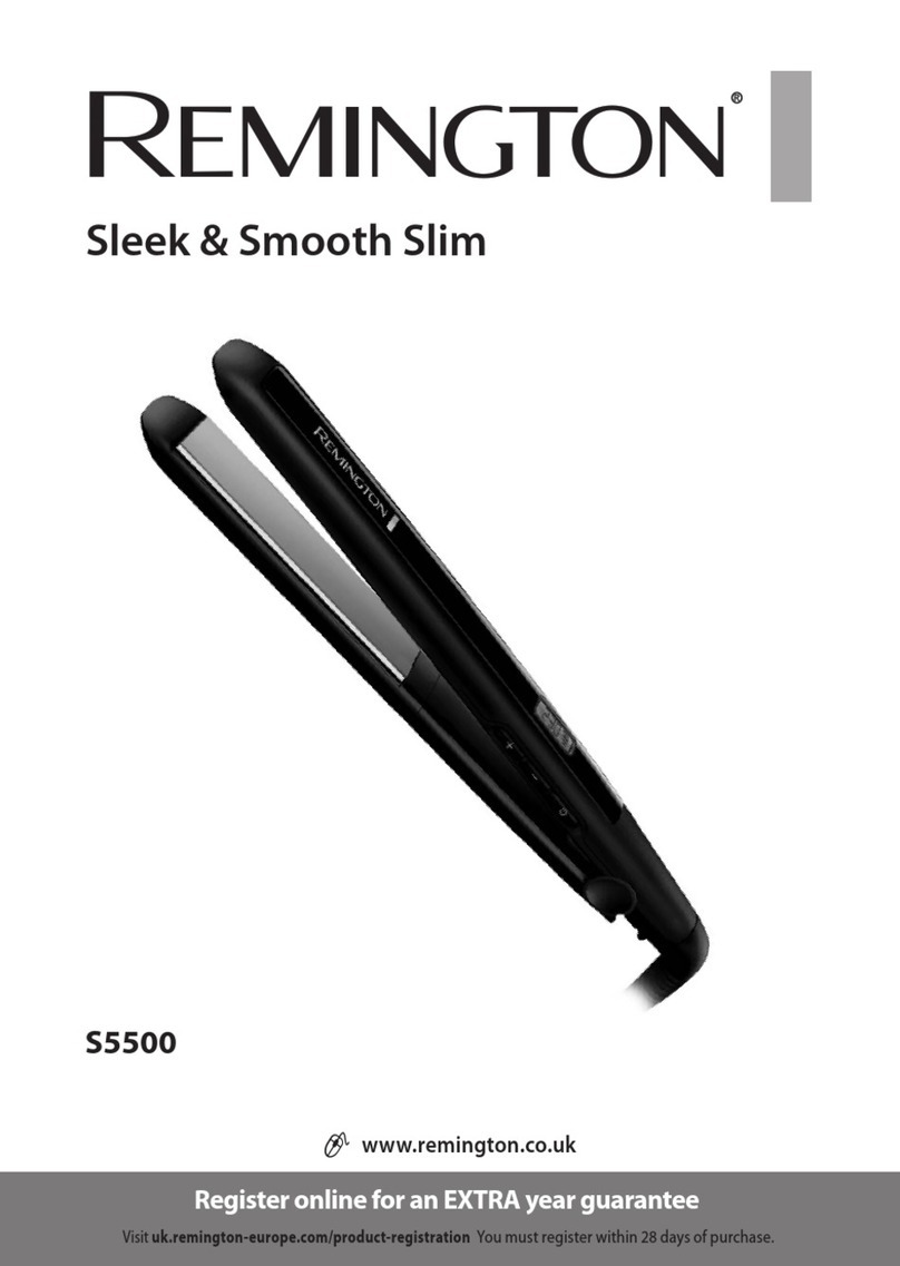 Remington Sleek & Smooth Slim S5500 User manual Remington Sleek & Smooth Slim S5500 User manual