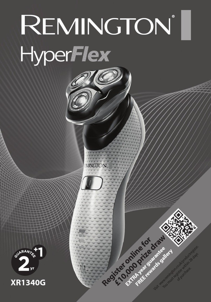 Remington HyperFlex XR1340G quick start guide