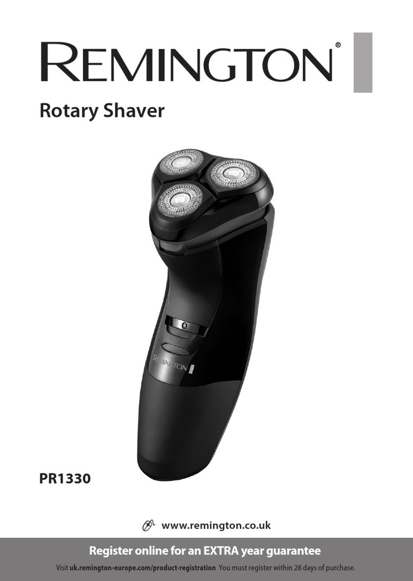 Remington PR1330 quick start guide