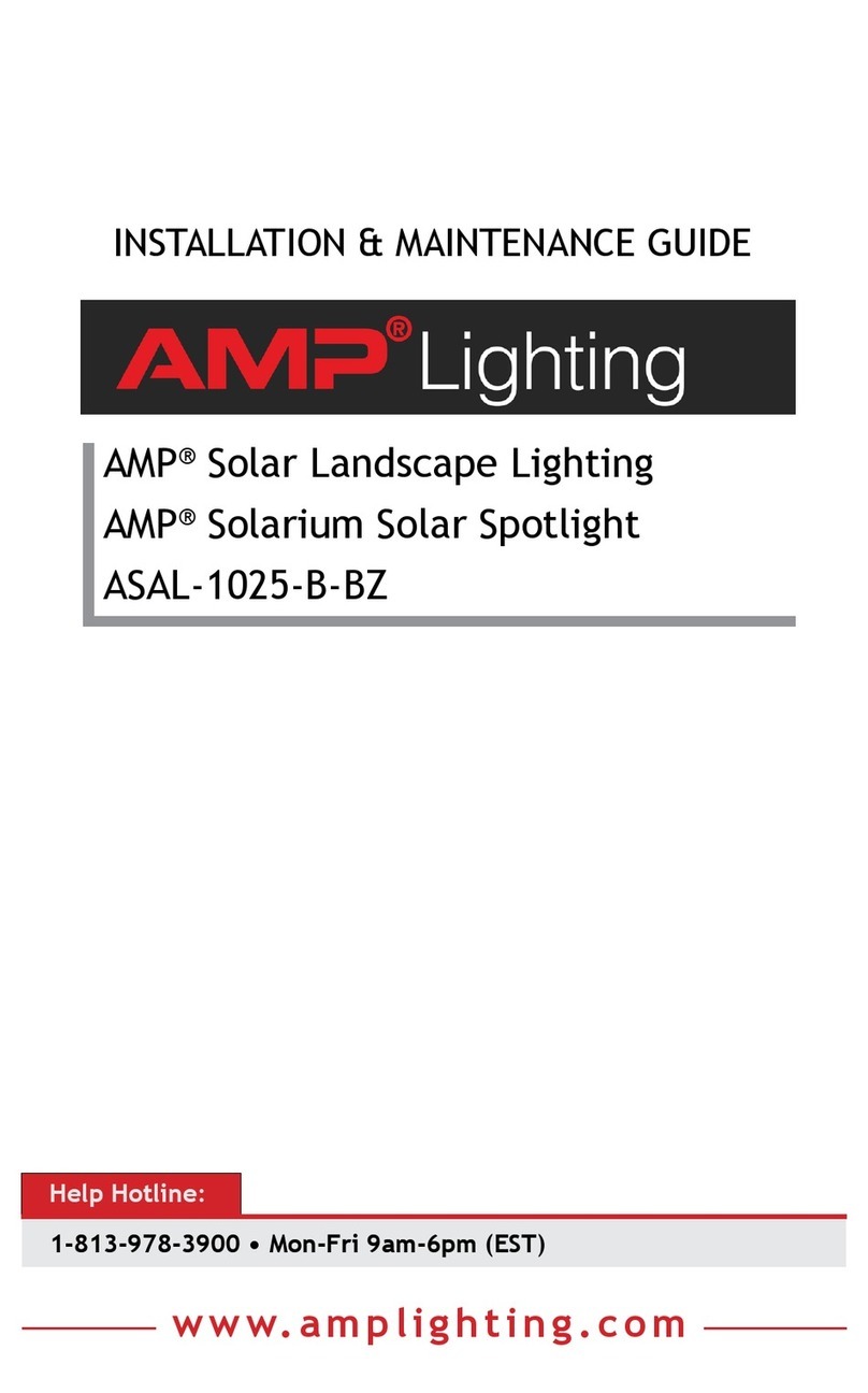 AMP Lighting ASAL-1025-B-BZ Operating and safety instructions AMP Lighting ASAL-1025-B-BZ Operating and safety instructions