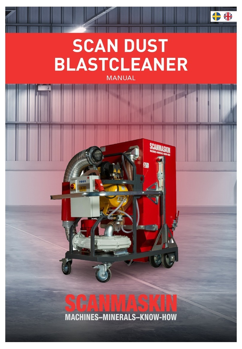 SCANMASKIN SCAN DUST BLASTCLEANER manual