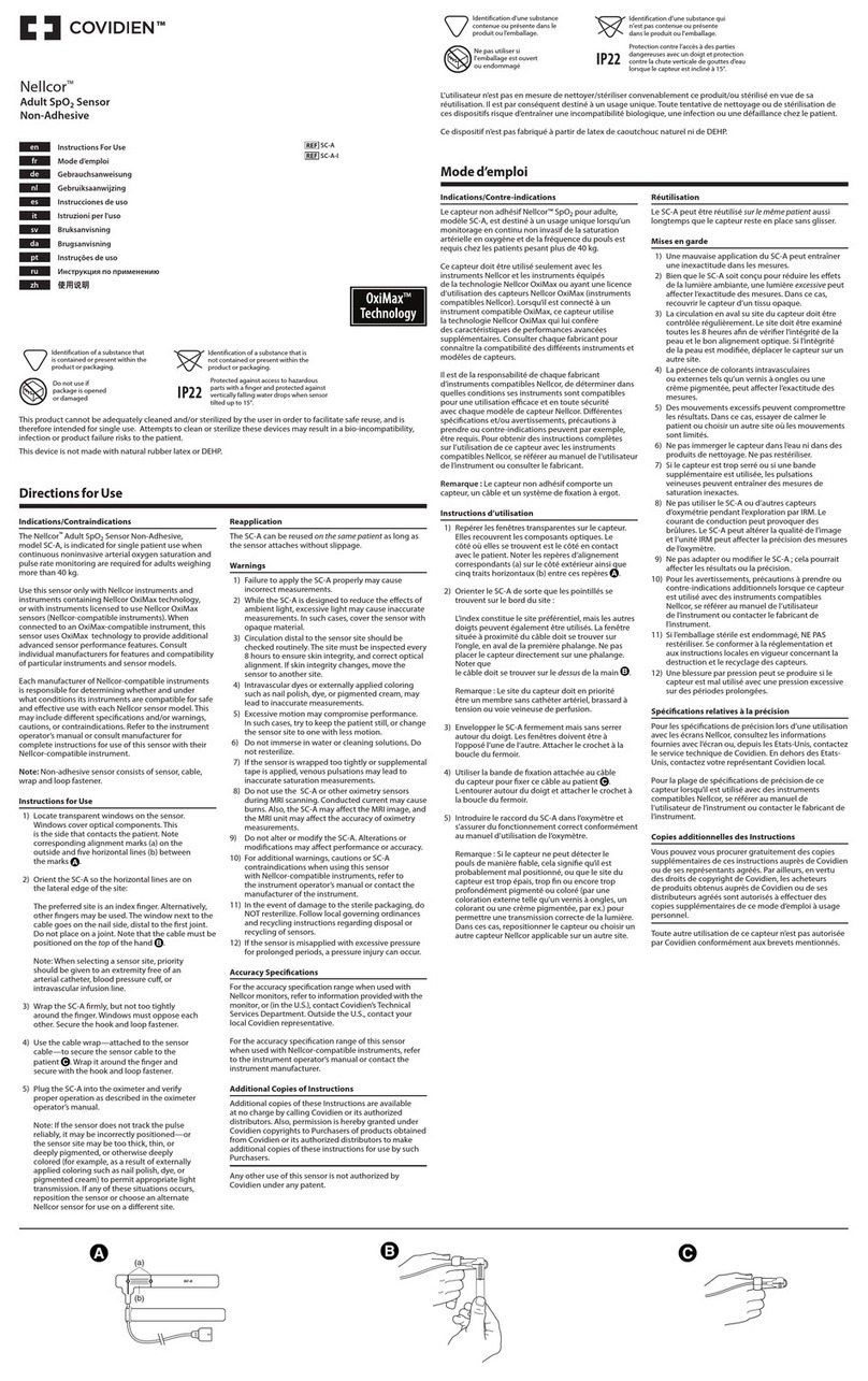 Covidien Nellcor SC-A Instructions for use