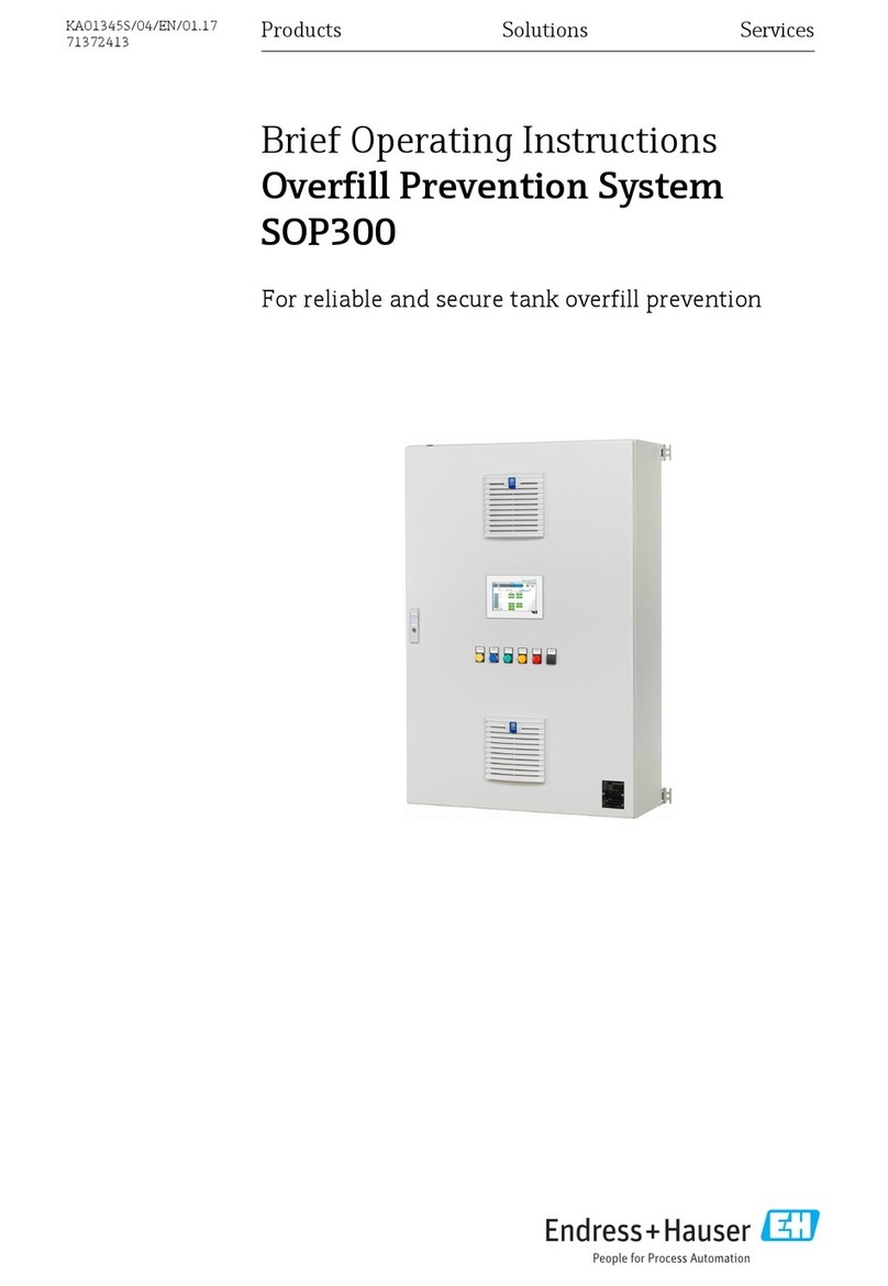 Endress+Hauser SOP300 Technical specifications Endress+Hauser SOP300 Technical specifications
