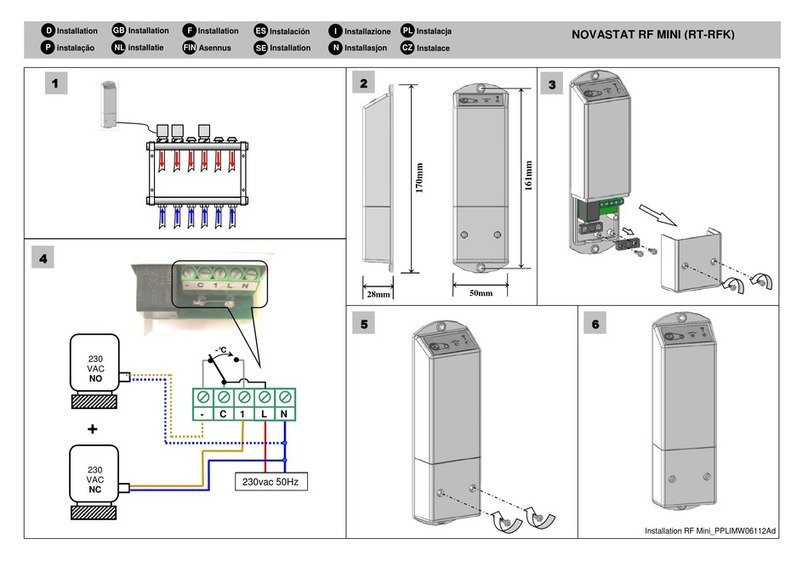 Taconova NOVASTAT RF MINI manual