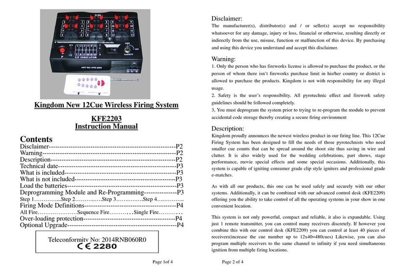 KINGDOM KFE2203 instruction manual