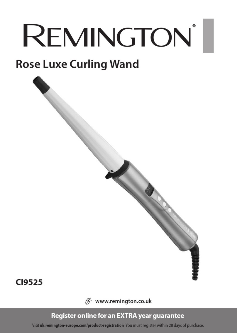 Remington PRO-Luxe 25-38mm Wand CI91X1 User manual