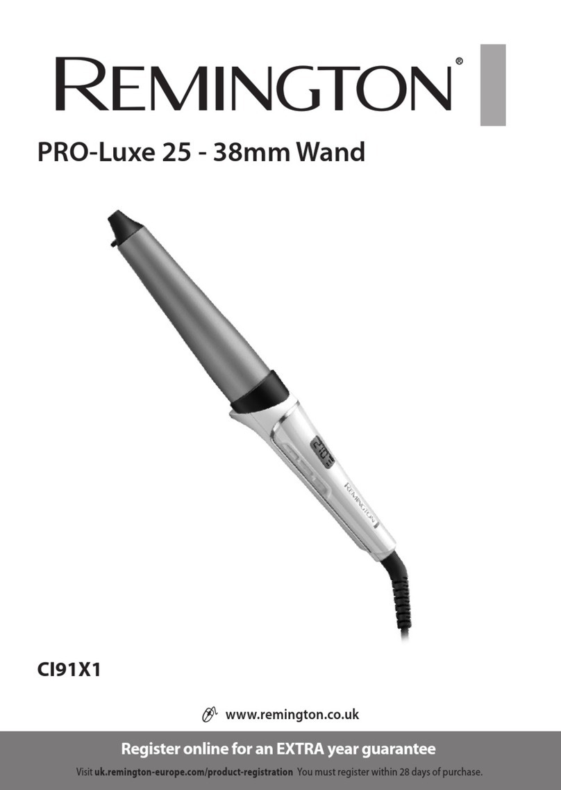 Remington PRO-Luxe 25-38mm Wand CI91X1 User manual