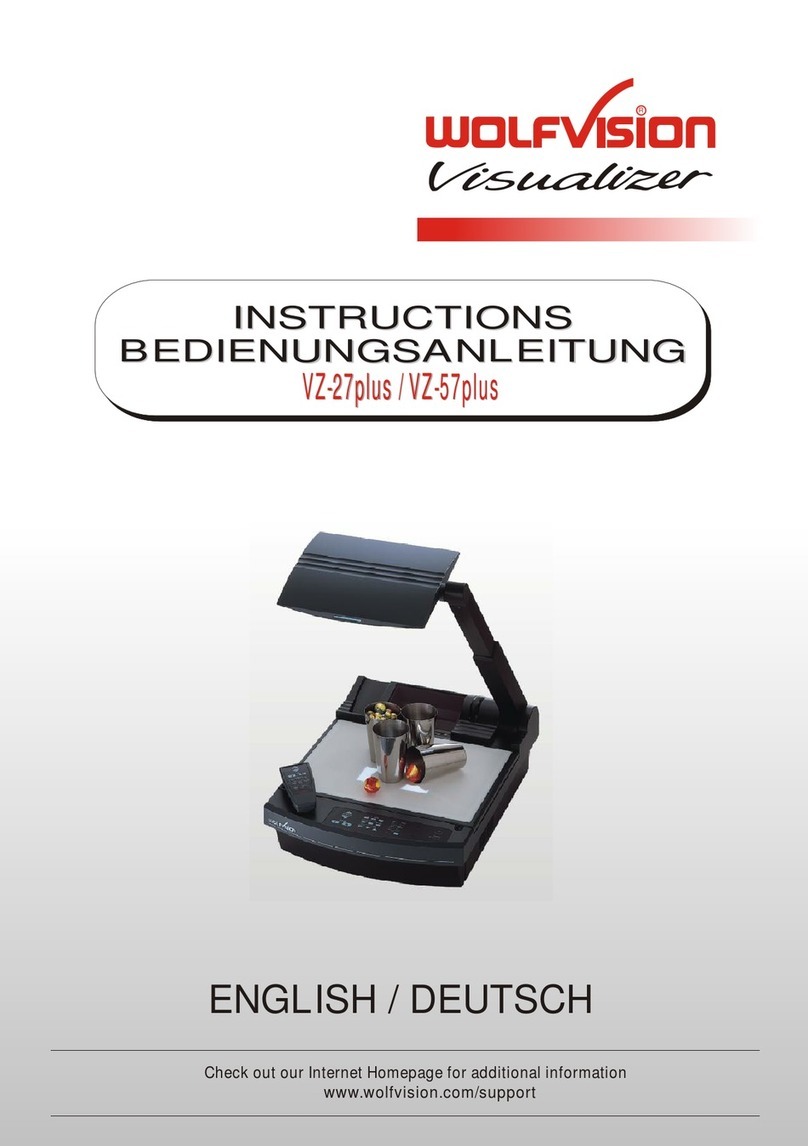 WolfVision VZ-27plus User manual