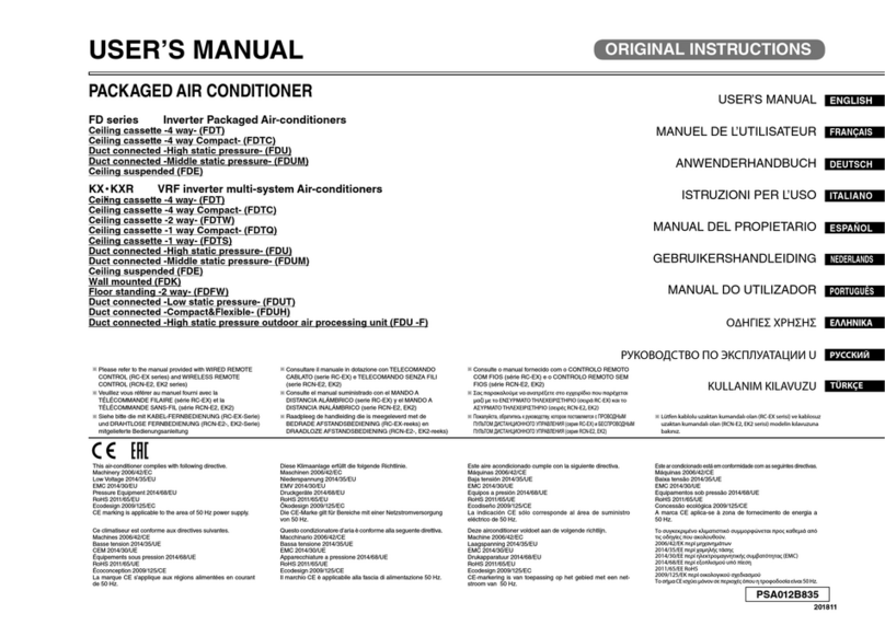 Mitsubishi Heavy Industries FD Series User manual
