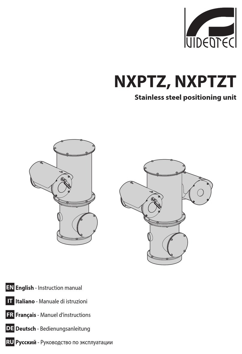 Videotec NXPTZT instruction manual