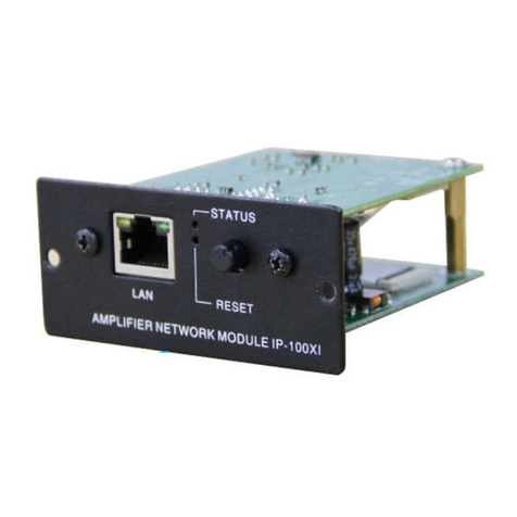 Toa IP-100XI user manual