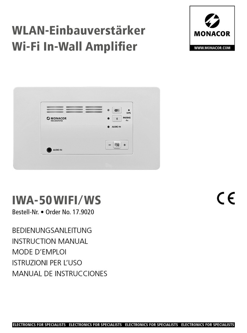 Monacor IWA-50WIFI/WS User manual