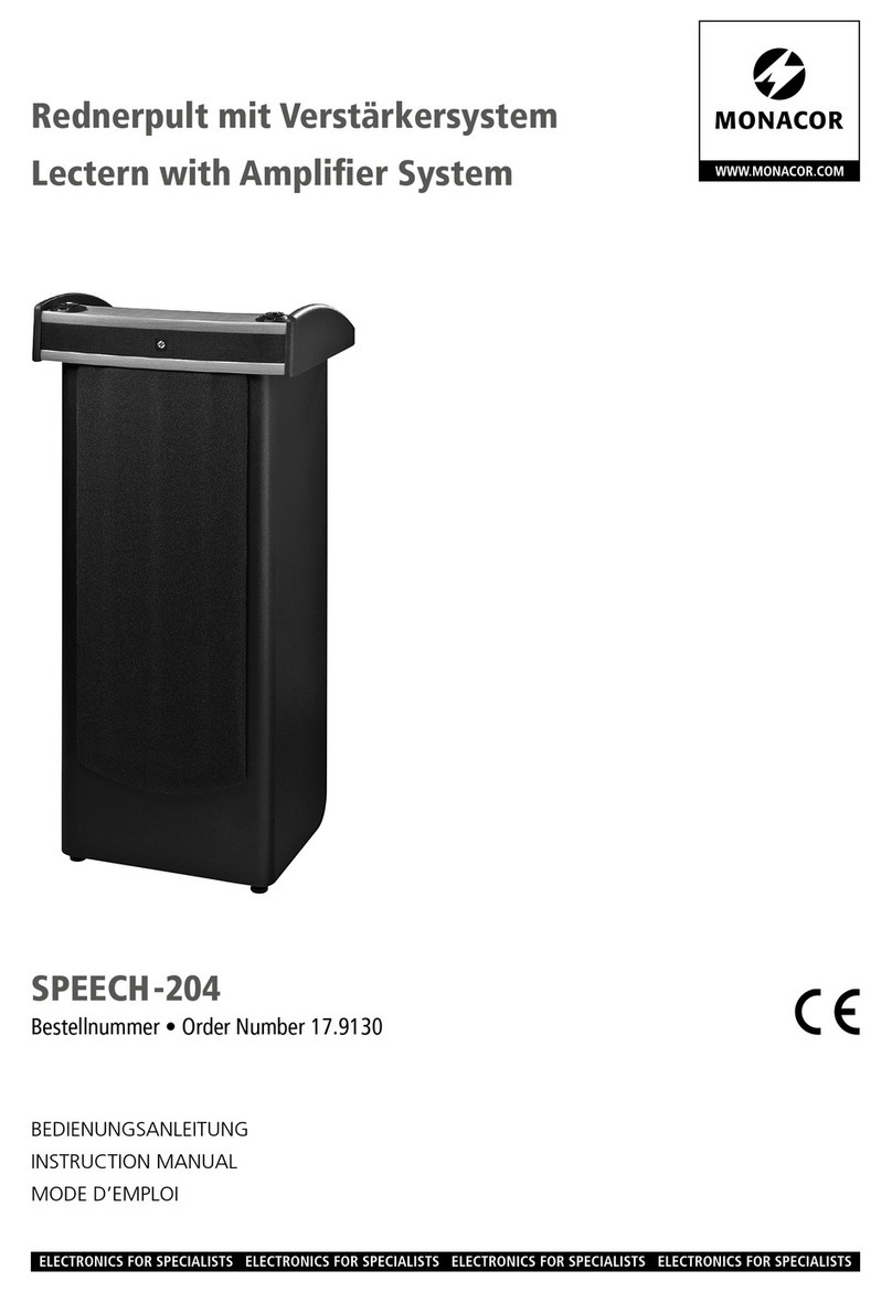 Monacor SPEECH-204 User manual