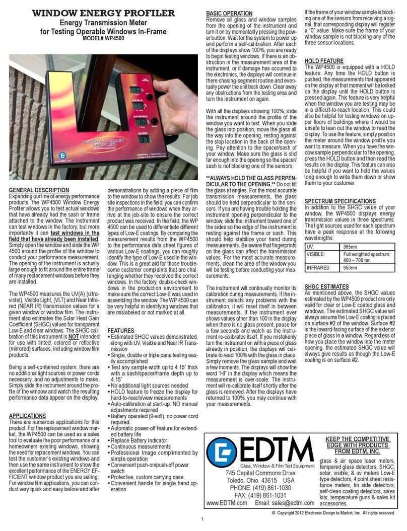 EDTM WP4500 manual